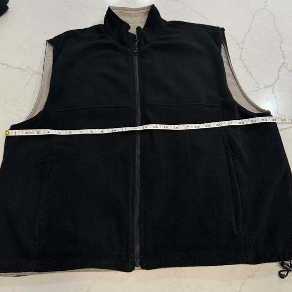 Turfer Sportswear Men’s Reversible Golf  Vest Tan & Black  Size Large - Picture 2 of 9